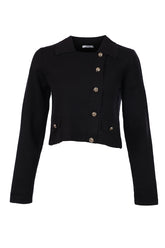 Unique Mode Minimalist Crop Hırka: Uzun Kol, Günlük Tarz