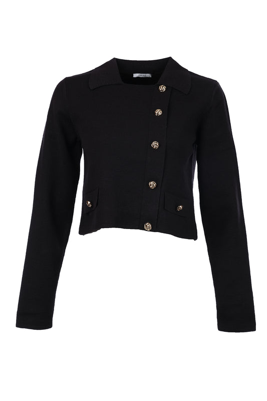 Unique Mode Minimalist Crop Hırka: Uzun Kol, Günlük Tarz