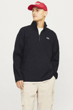 Jack&Jones Minimalist Yarım Fermuarlı Uzun Kol Erkek Sweatshirt - Oversize
