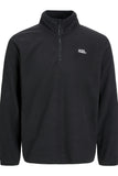 Jack&Jones Minimalist Yarım Fermuarlı Uzun Kol Erkek Sweatshirt - Oversize
