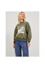 Jack&Jones JJXX Kadın Oversize Bisiklet Yaka Baskılı Muflon Sweatshirt 12241324