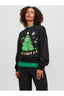 Jack&Jones JJXX Kadın Regular Fit Bisiklet Yaka Pamuklu Baskılı Sweatshirt 12250198