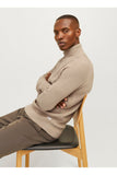 Jack&Jones Minimalist Yüksek Yakalı Uzun Kol Erkek Kazak - Günlük Şıklık