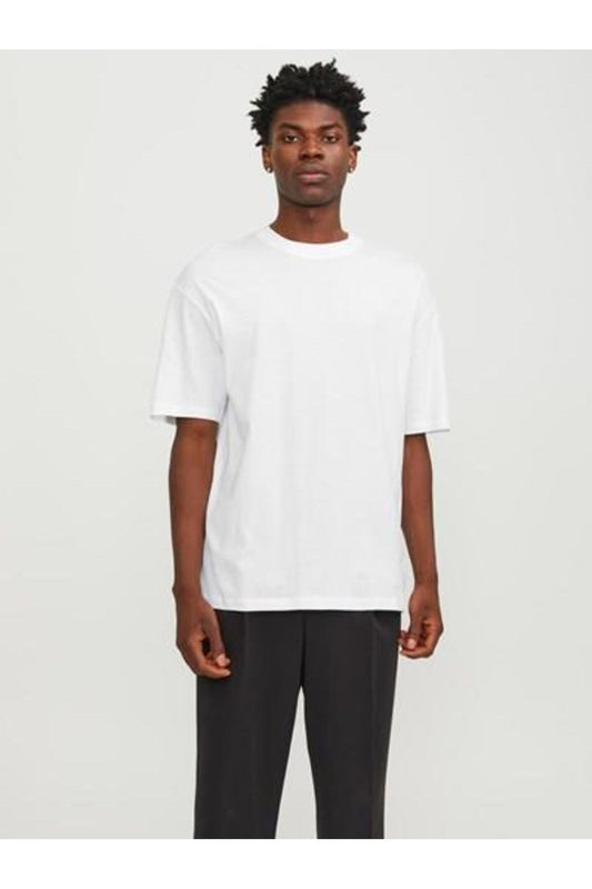 Jack&Jones Oversize Minimalist Erkek T-Shirt - Rahat Kesim Kısa Kol