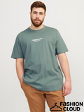 Jack&Jones Plus Oversize Minimalist Erkek T-Shirt - Günlük Kullanım