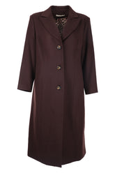 büyük beden astar desenli cepli kaşe kaban Gala-Xi