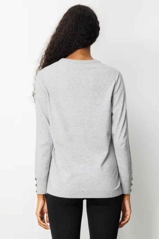 Kadın Sıfır Yaka Yırtmaçlı Yanı Düğmeli Bluz Desen