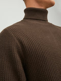 Jack&Jones Erkek Minimalist Boğazlı Uzun Kol Kazak - Oversized Fit