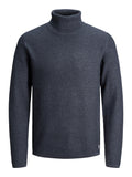 Jack&Jones Erkek Minimalist Boğazlı Uzun Kol Kazak - Oversized Fit