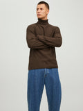Jack&Jones Erkek Minimalist Boğazlı Uzun Kol Kazak - Oversized Fit