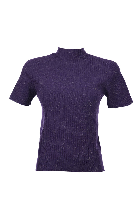 On Kadın Minimalist Kısa Kol Boğazlı Kazak - Günlük Şık