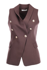 Kruvaze Yaka Kapak Cepli Yelek Ekol