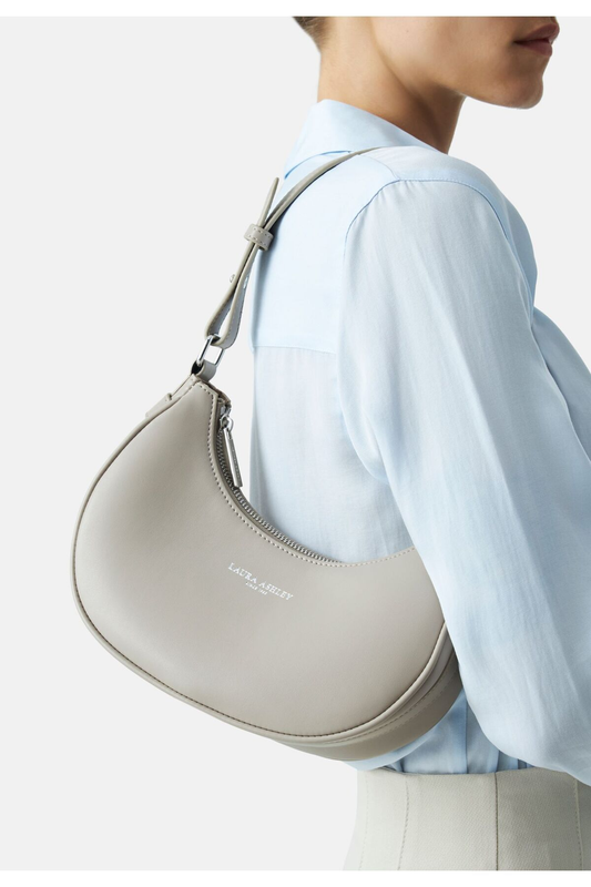 Laura Ashley Minimalist Yarım Ay Omuz Çantası - Şık ve Modern Tasarım