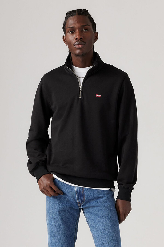 Levi's Oversize Yarım Fermuarlı Uzun Kol Erkek Sweatshirt - Günlük Stil