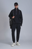 Lufian Minimalist Oversize Erkek Sweatshirt - Yarım Fermuarlı, Günlük