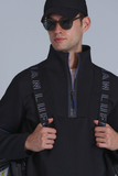 Lufian Minimalist Oversize Erkek Sweatshirt - Yarım Fermuarlı, Günlük