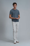 Lufian Oversize Erkek T-Shirt - Minimalist Tarz Kısa Kol Yuvarlak Yaka