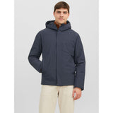 Jack&Jones Minimalist Kapüşonlu Erkek Mont - Regular Fit - Günlük Kullanım