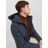 Jack&Jones Minimalist Kapüşonlu Erkek Mont - Regular Fit - Günlük Kullanım