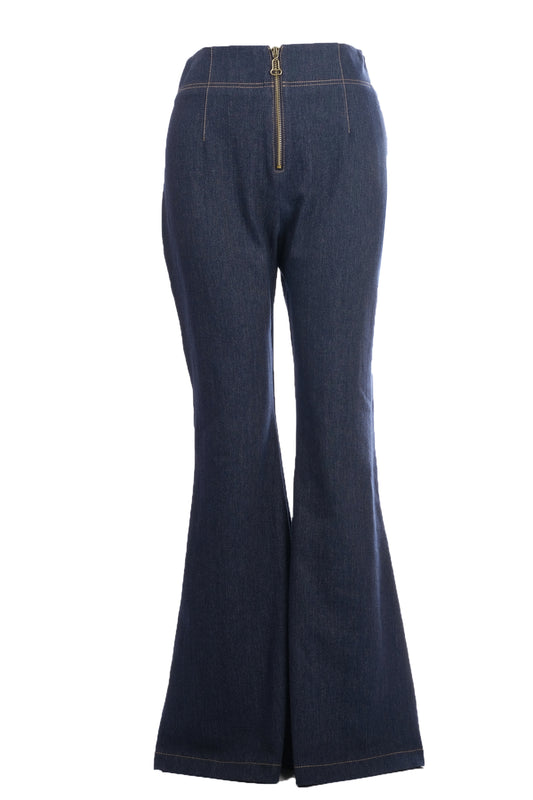 Naar Yüksek Bel Çan Pantolon - Vintage Denim - Günlük Şıklık