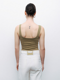 Nocturne Minimalist İnce Askılı Ribana Kadın Crop Top
