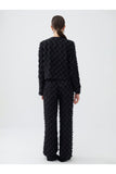 Nocturne Oversize Midi Pantolon - Minimalist, Yüksek Bel, Geniş Paça