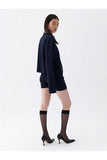Nocturne Minimalist Oversize Uzun Kol Crop Triko - Trend Tasarım