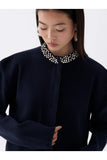 Nocturne Minimalist Oversize Uzun Kol Crop Triko - Trend Tasarım