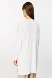 On Kadın Oversize Midi Hırka - Minimalist Günlük Stil - Uzun Kol Gömlek Yaka