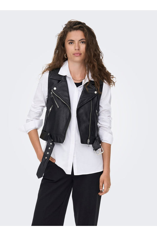 Only Crop Deri Yelek: Minimalist Streetwear Tarzı - Hemen Al!