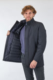 Orbita Erkek Kaban - Minimalist Stil, Regular Fit, Yüksek Yaka