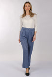 Daido Minimalist Yüksek Bel Keten Kadın Pantolon - Regular Fit