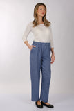 Daido Minimalist Yüksek Bel Keten Kadın Pantolon - Regular Fit