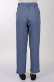 Daido Minimalist Yüksek Bel Keten Kadın Pantolon - Regular Fit