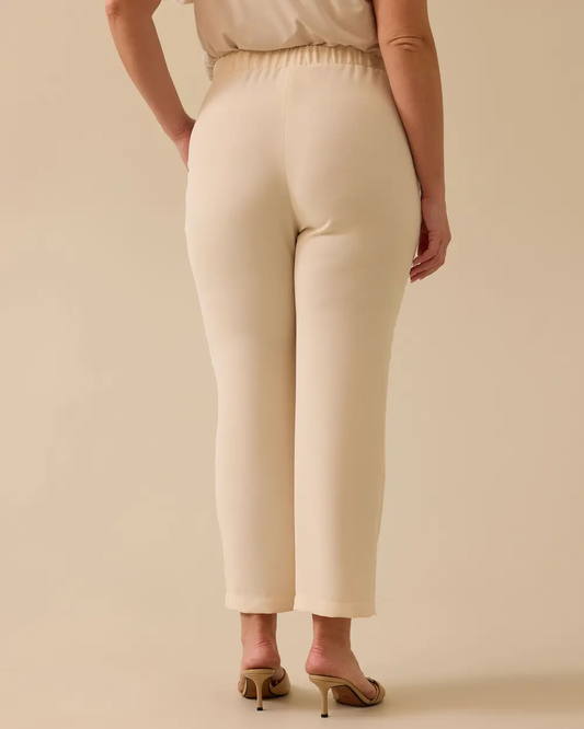 Kadın Büyük Beden Pile Detaylı Cepli Pantolon Gala-Xi