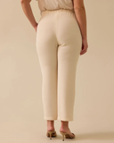 Kadın Büyük Beden Pile Detaylı Cepli Pantolon Gala-Xi