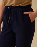 Gala-xi Minimalist Kadın Pantolon - Yüksek Bel Midi - Günlük Şıklık