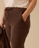 büyük beden bağcıklı bilek boy pantolon Gala-Xi
