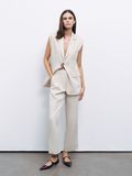 Nocturne Minimalist Crop Pantolon - Günlük & Ofis Şıklığı