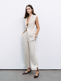 Nocturne Minimalist Crop Pantolon - Günlük & Ofis Şıklığı