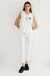 Ön Cepleri Fermuarlı Dar Paça Kadın Pantolon On