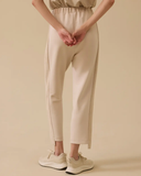 elastik bel süet detaylı pantolon Scl