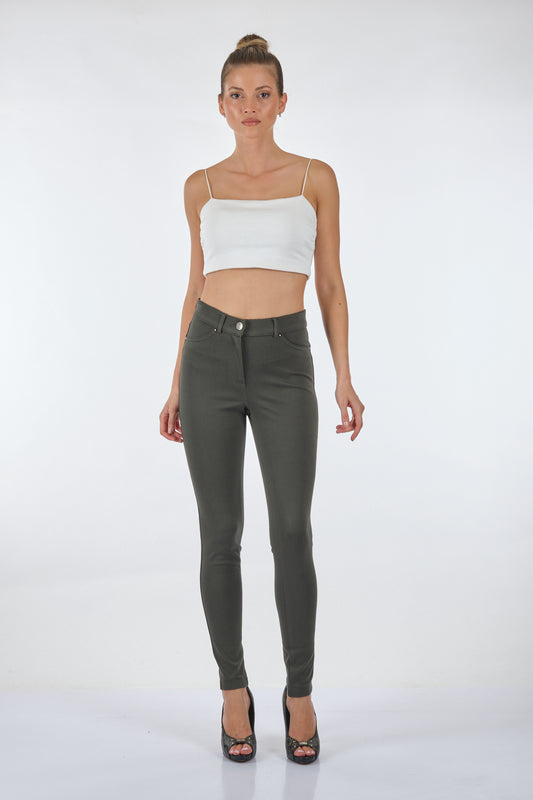 Seleste Yüksek Bel Slim Fit Kadın Pantolon - Günlük Kullanım