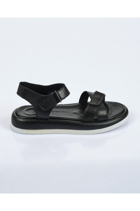 Pierre Cardin Minimalist Kadın Deri Sandalet PC-7100 - Rahat ve Şık