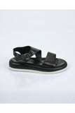 Pierre Cardin Minimalist Deri Kadın Sandalet - Düz Taban - Kayışlı