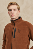 All Terrain Gear Regular Fit Normal Kesim Tam Fermuarlı Kahverengi Polar Wrangler