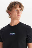 Regular Fit Normal Kesim Siyah Minimal Logo Tişört T-Shirt Wrangler
