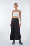 Scl Pileli Maxi Etek - Minimalist Günlük Stil