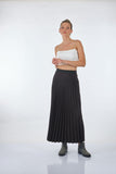 Scl Pileli Maxi Etek - Minimalist Günlük Stil