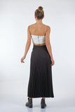 Scl Pileli Maxi Etek - Minimalist Günlük Stil
